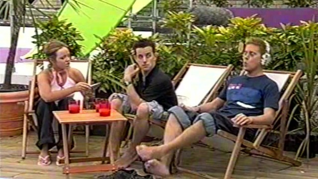 Dick and Dom Barefoot by the pool clip 1